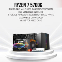 

												
												AMD Ryzen 7 5700g Processor with Maxsun B450M Motherboard Budget PC